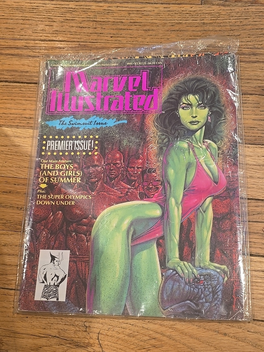 Marvel Illustrated The Swimsuit Issue 1 She Hulk cover, premier issue, 1991